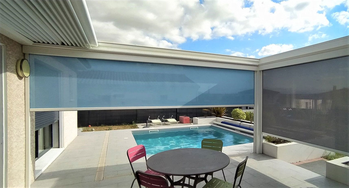Pergola à toile rétractable 3 piscine pergola Toulouse été