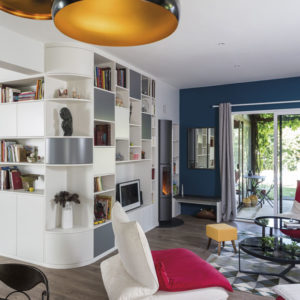 Rénovation entrée – séjour très élégante à La Salvetat