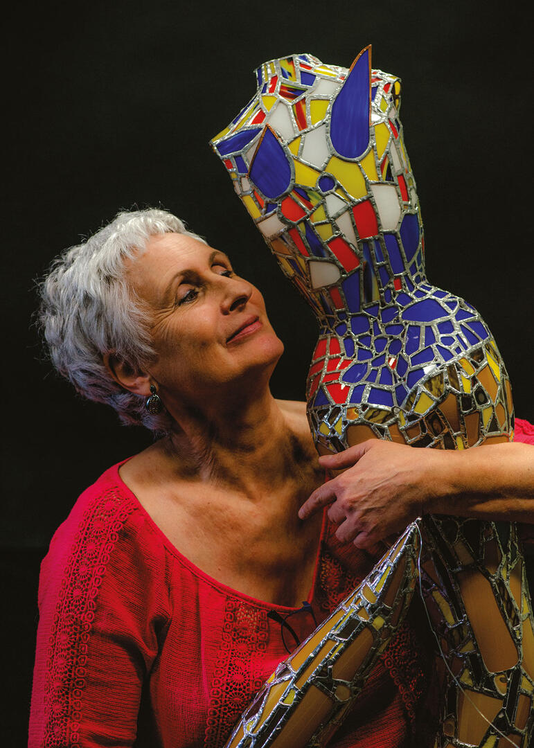 La vitrailliste Nicole Teulière 1 Nicole Teulière Vitrailliste