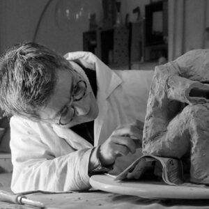 La sculptrice Barbotine Ciselet