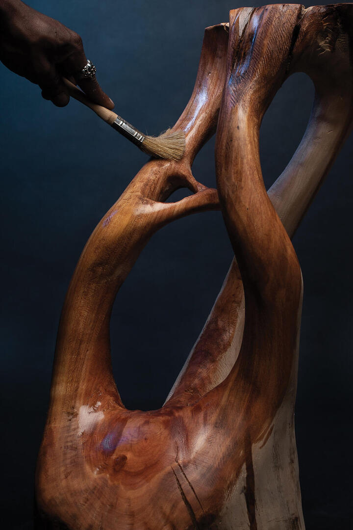 L'artisan du bois Boris Ndjantou 4 Boris Ndjantou Biome table bois sur mesure toulouse