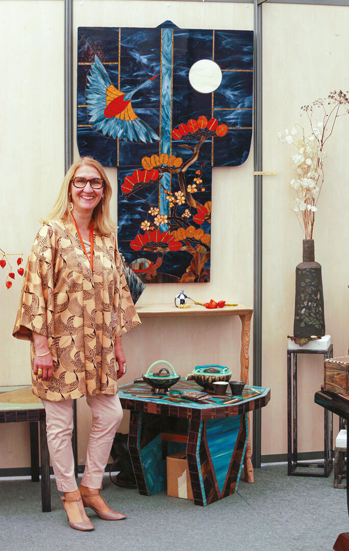 La mosaïste Sylvie Potier 1 sylvie potier ceramiste