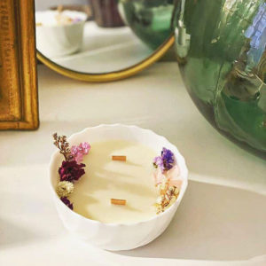 Les bougies florales de La Maison des Dousœurs