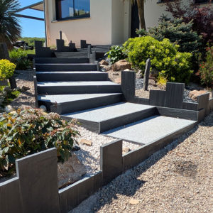 Escalier rénové dans le Gaillacois