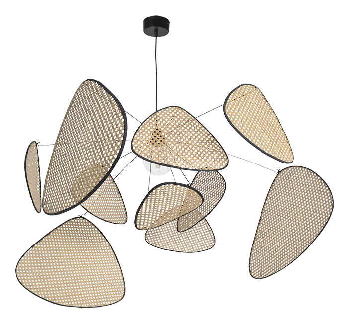 suspension luminaire bois