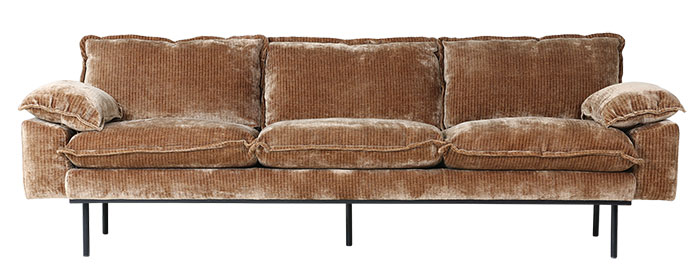 canapé ancien délavé