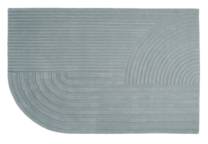 tapis original avec un arrondi