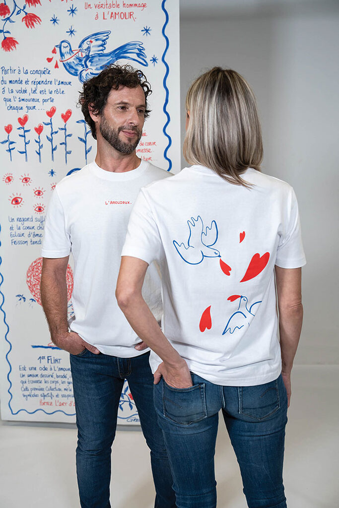 t-shirt unisexe avec illustration