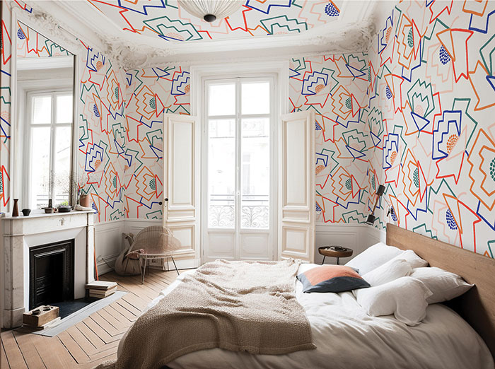 papier peint dessin couleurs primaires