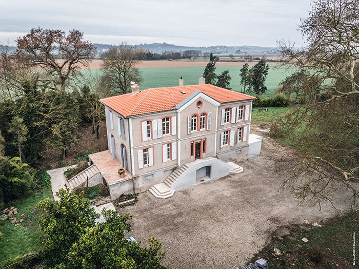 vue aerienne de face