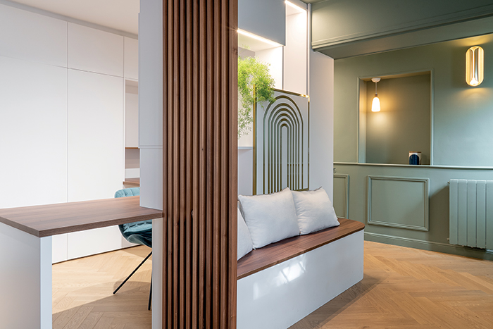 intérieur clair art déco