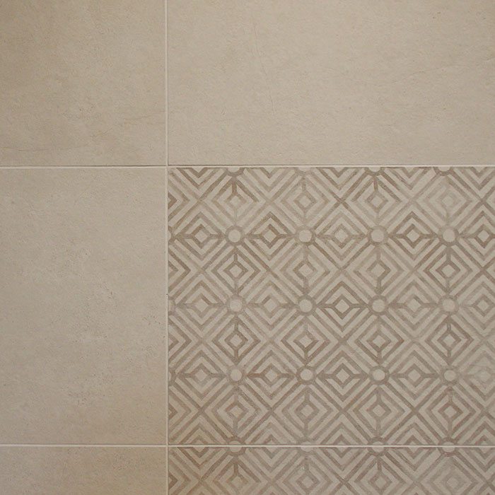 Carreaux de la salle de bains du gîte écologique rénové à Lacaune
