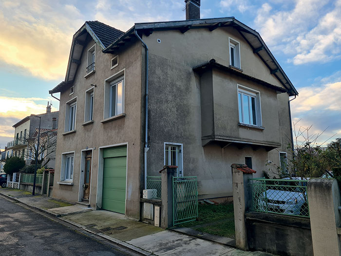 Façade de la maison de Castres avant rénovation