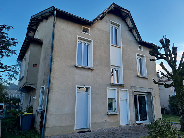 Façade de la maison de Castres avant rénovation