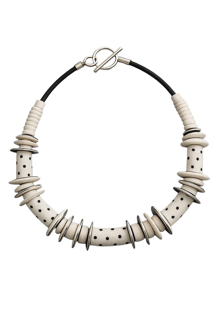 Collier en porcelaine céramique contemporaine