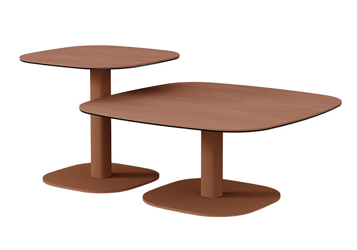 Shopping esprit outdoor avec table basse et table avec pied central