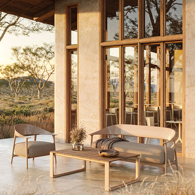 Shopping esprit outdoor avec salon extérieur Africa de Vondom