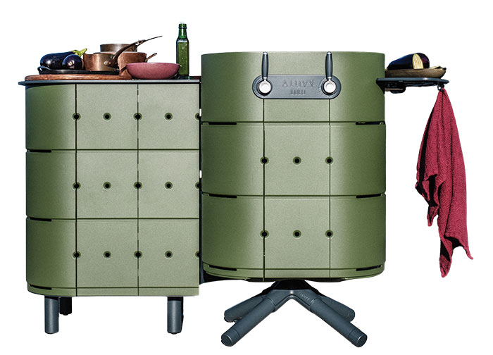 Cuisine en plein air avec module Duo d'Aluvy