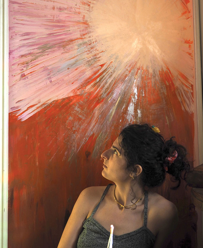 Élisabeth Ledoux, décoratrice murale : photo portrait de l'artiste