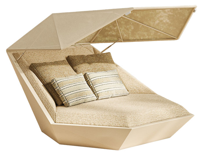Évasion solaire avec Daybed Faz de la marque Vondom