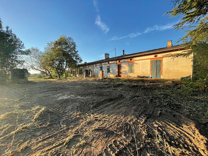 ferme contemporaine proche de Toulouse avant travaux