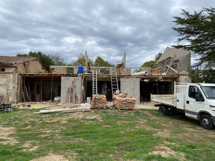 ferme contemporaine proche de Toulouse avant travaux