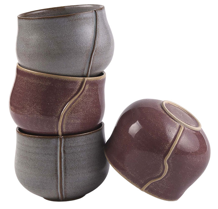 Tasses à thé toute en rondeur de La Ligne Céramique