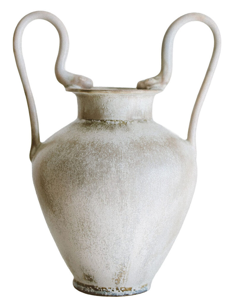 Vase X en porcelaine de la série Arché de Marie Dubois