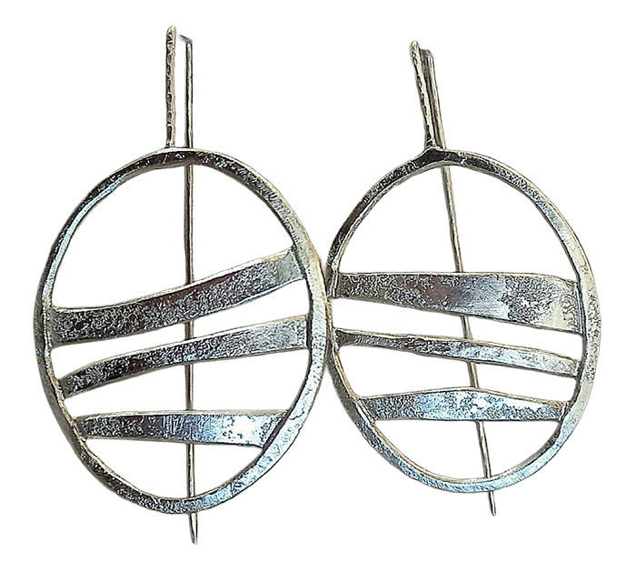 Boucles d'oreilles fabriquées par Oraj